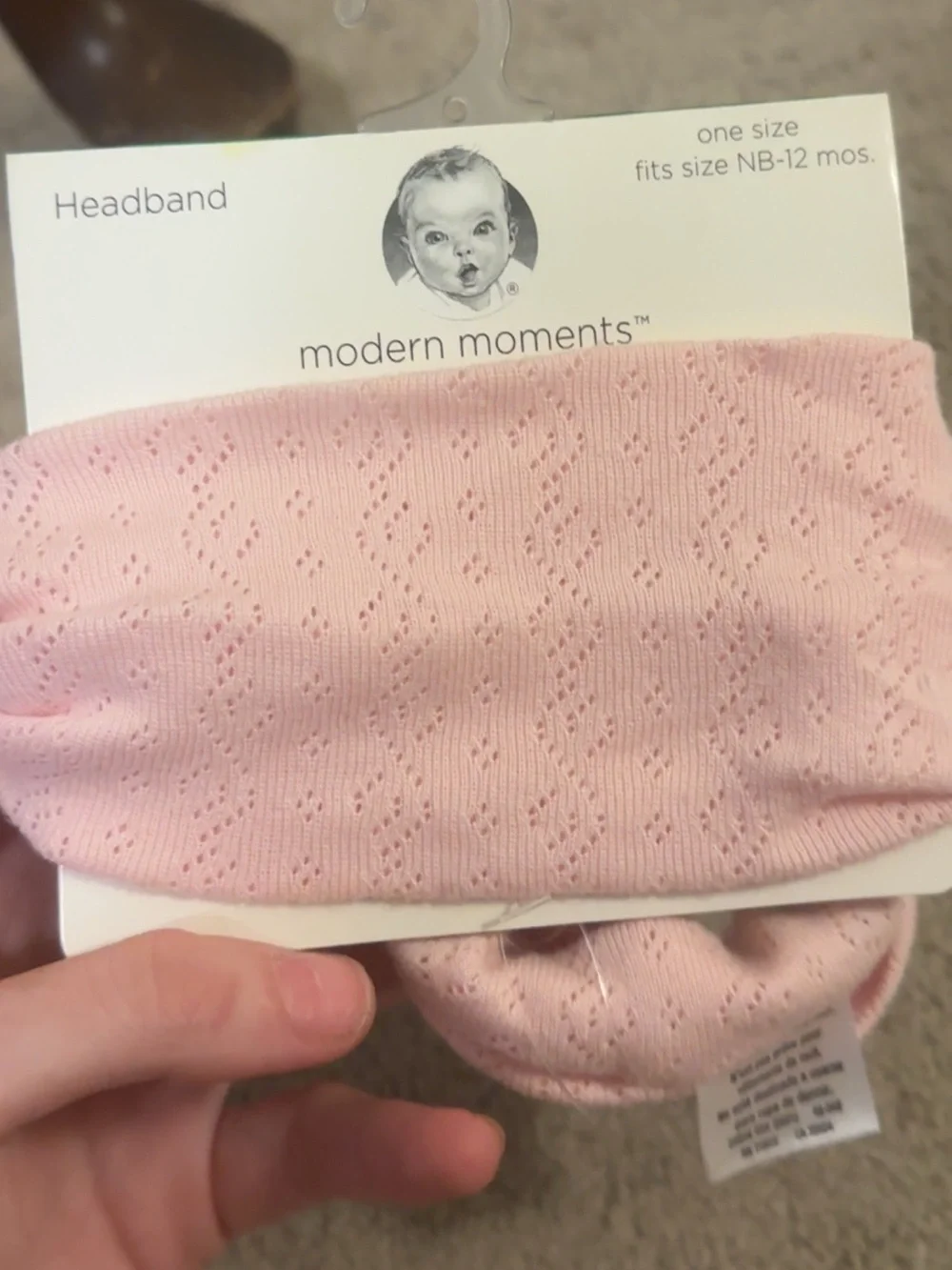 Modern moments brand new never opened or used baby girl headband NB-12 months!